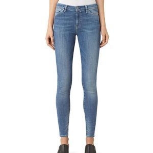 ALLSAINTS Medium Wash Grace Skinnies - sz 28